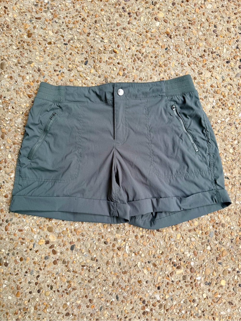 Tangerine Olive Green Athletic Shorts Size L